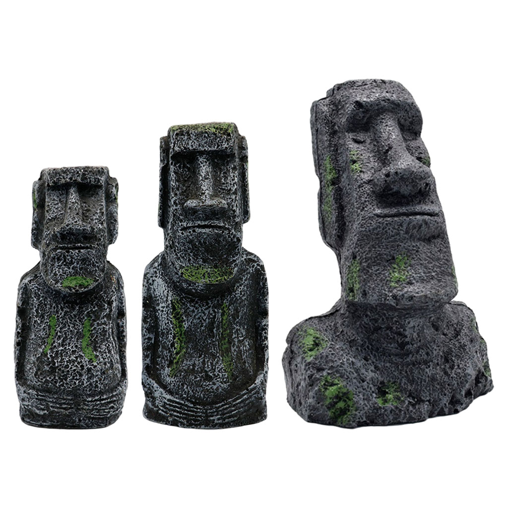 Aquarium Fish Names - Aquarium Moai Statues Easter Island Head