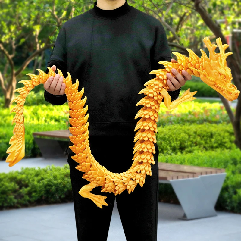 Aquarium Fish Farm - 3D Printed Conjoined Dragon Ornaments, Movable