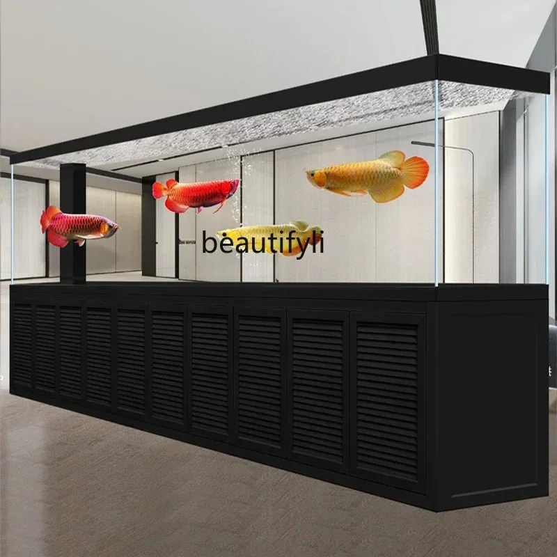Live Fish Aquarium - New super large office aluminum fish