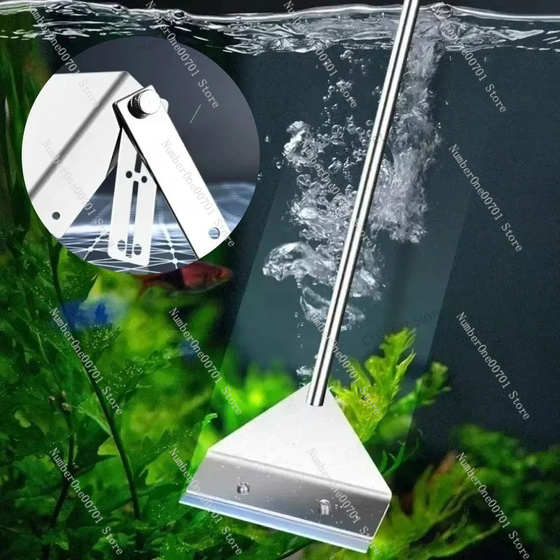 Aquarium Fish Glass - Fish Tank Cleaning Tool Flat Sand