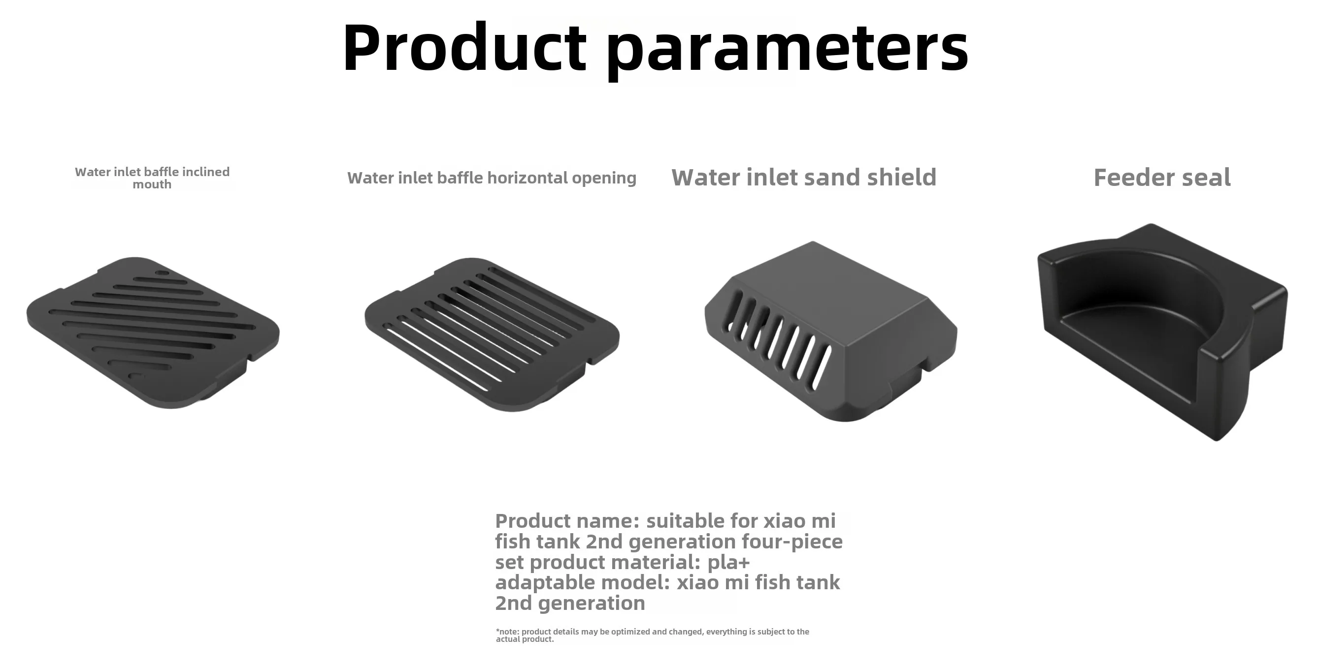 4PCS/Set For xiaomi mijia aqua - огляд і ціна Aquarium Xiaomi