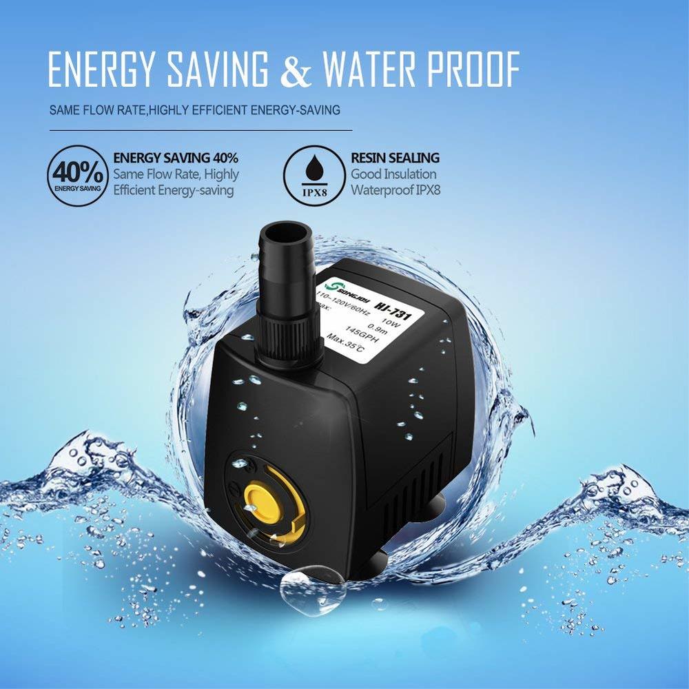 220V 300-800L/h Submersible Wa - огляд і ціна Aquarium Fish Rate