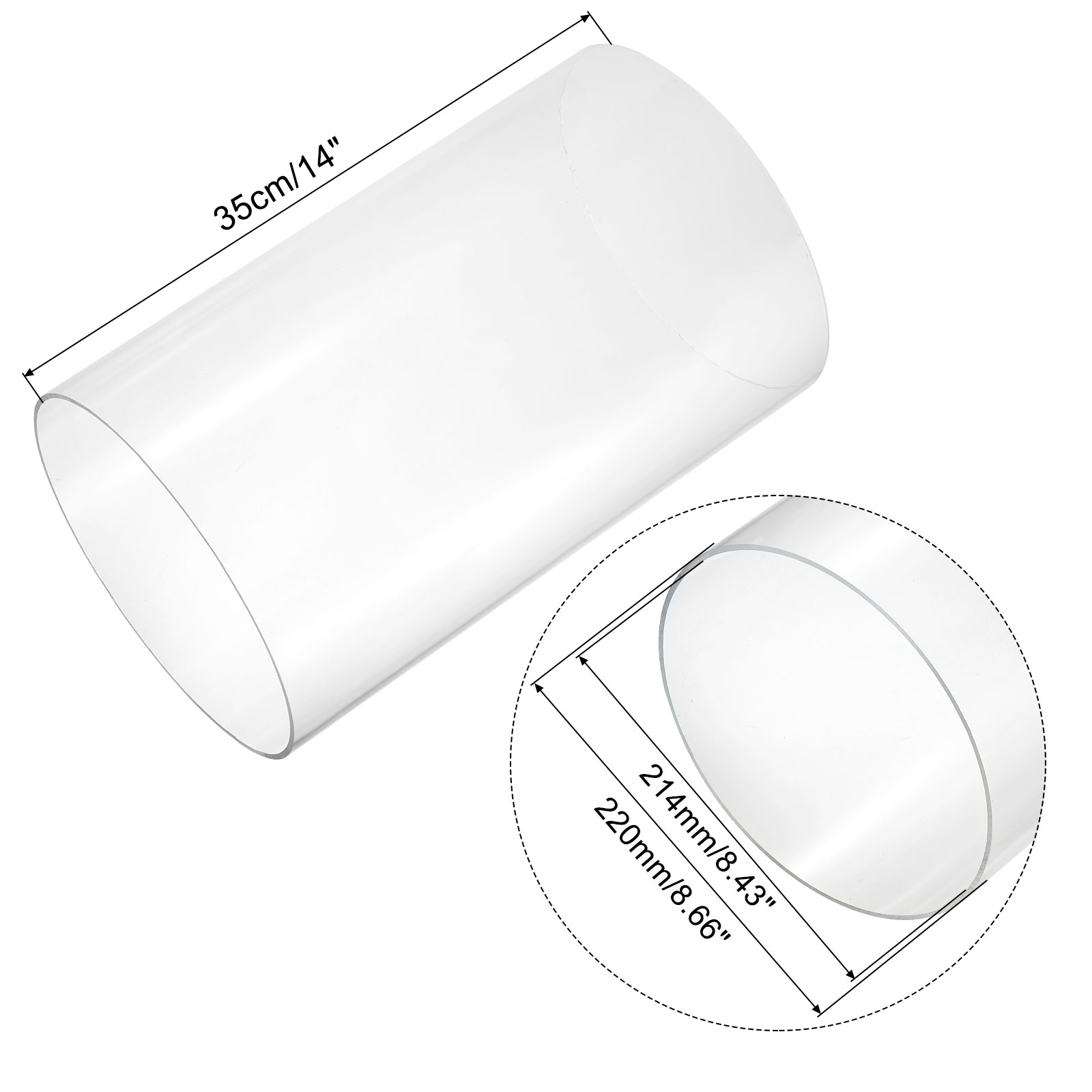 350mm Transparent Acrylic Aqua - огляд і ціна Aquarium Fish Cold Water