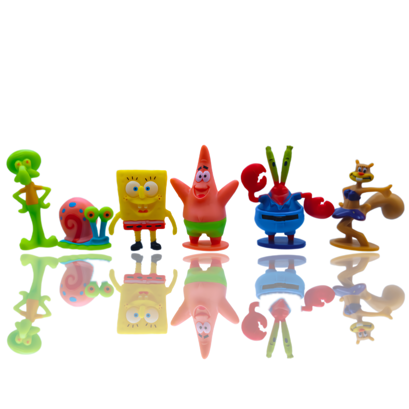 6pcs SpongeBob Fish Tank Decor - огляд і ціна Aquarium Fish Farm