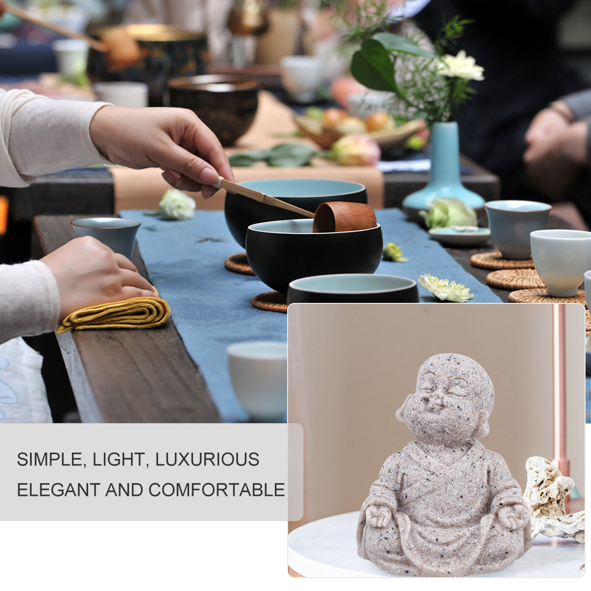1Pcs Resin Maitreya Buddha Sta - огляд і ціна Live Fish Aquarium