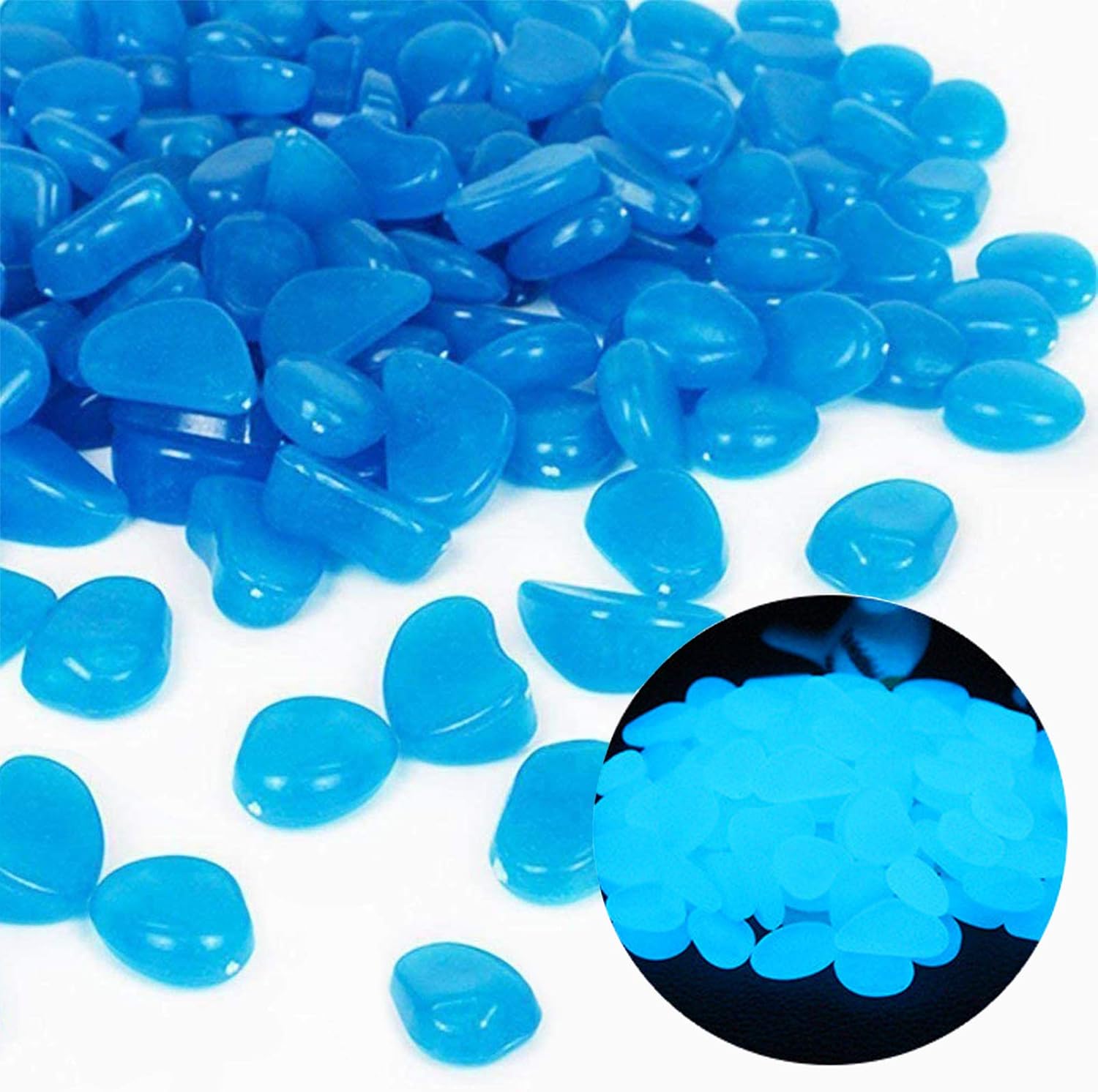 Fish Tank Rocks Glow Blue Pebb - огляд і ціна Aquarium Fish Farm