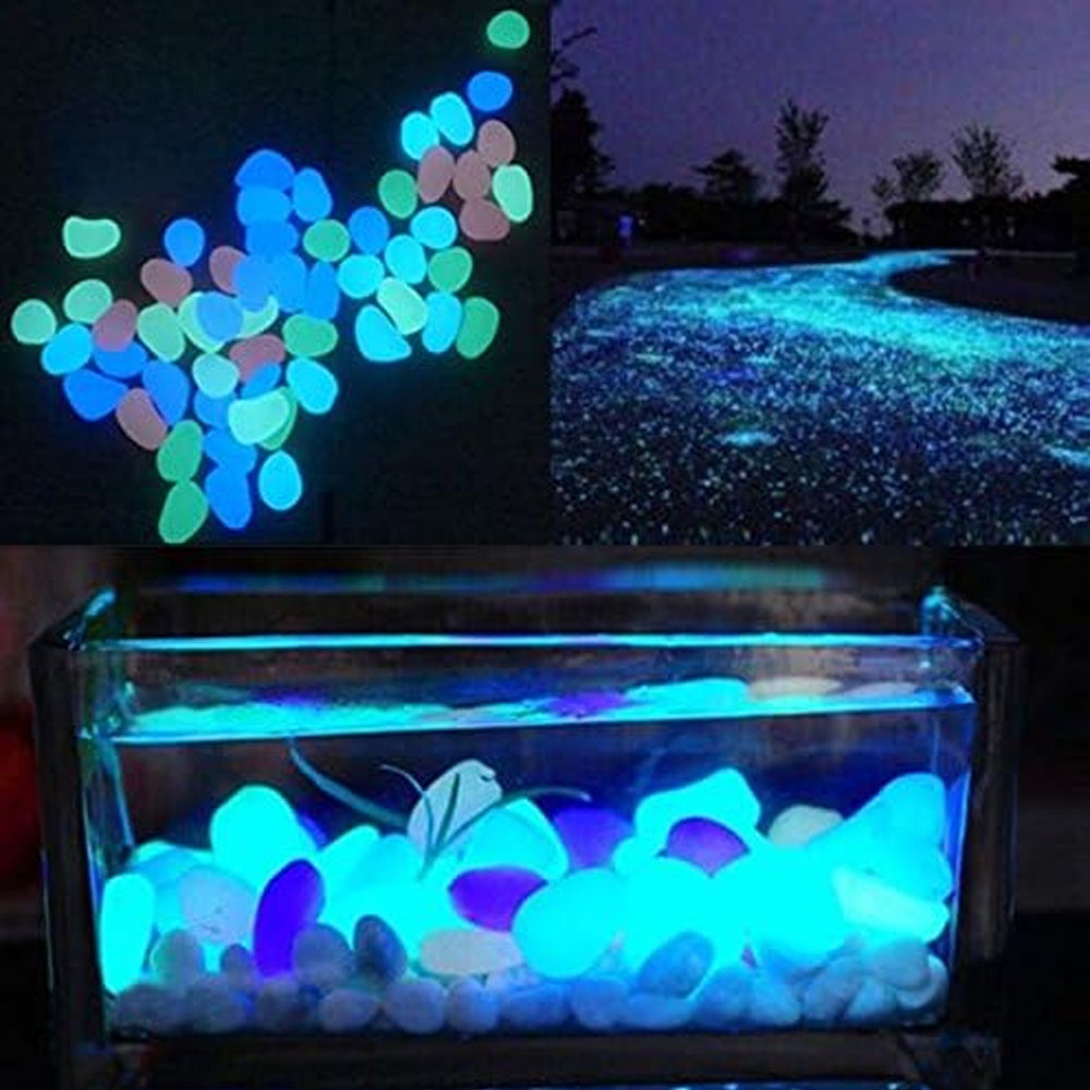 Fish Tank Rocks Glow Blue Pebb - огляд і ціна Aquarium Fish Farm