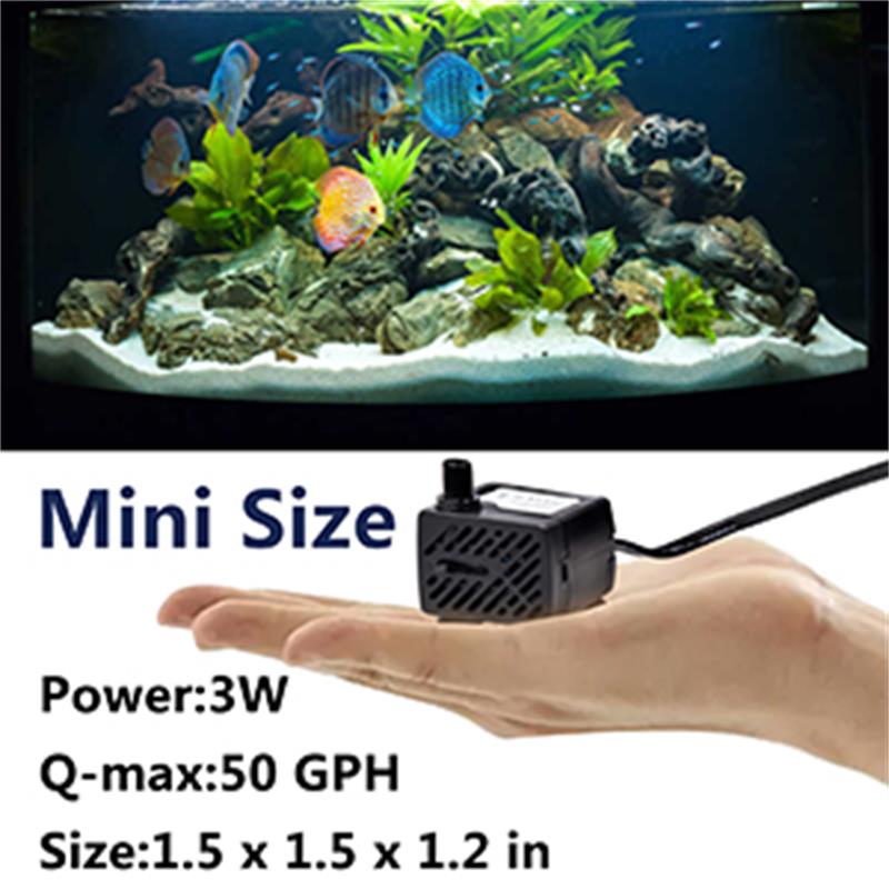 Mini Fish Tank Water Pump Easy - огляд і ціна Aquarium Fish Rate