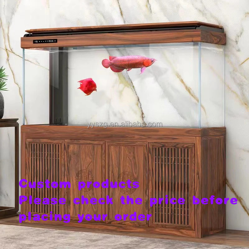 custom.Commercial Luxury Glass - огляд і ціна Live Fish Aquarium